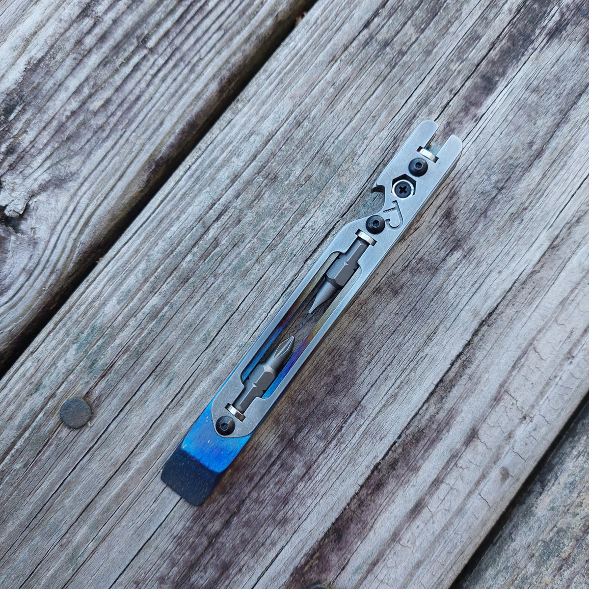 TD Tools Pen Bandless Titanium Magnetic Drive Pry (MDP) -  Flamed Fade