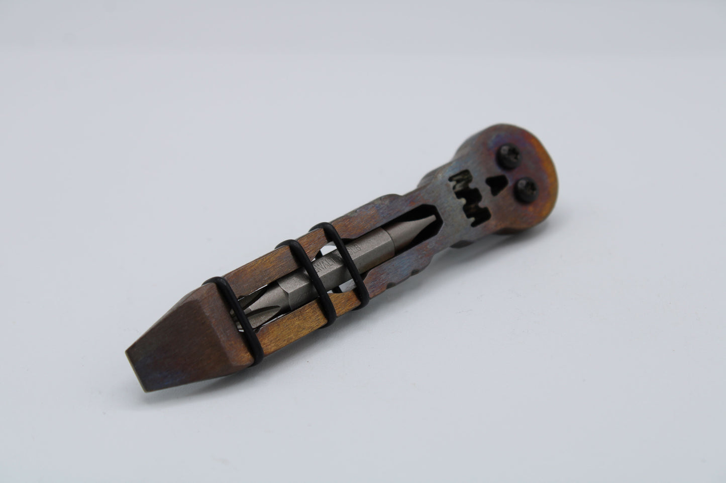 Teale Designs Tools Stainless Skull Pry  - Flamed