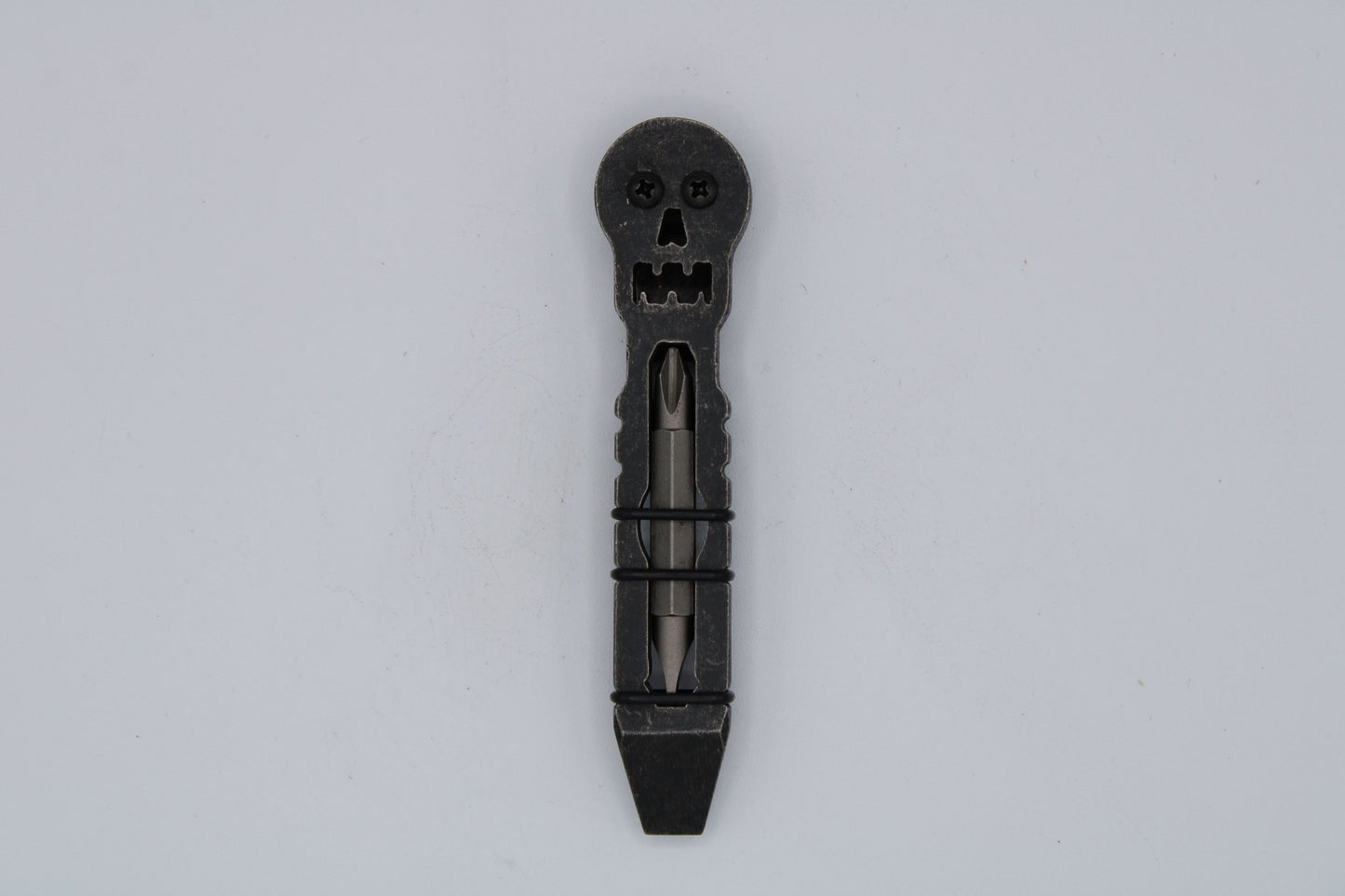 Teale Designs Tools Stainless Skull Pry  - Tumbled Black Oxide