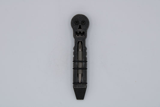 Teale Designs Tools Stainless Skull Pry  - Tumbled Black Oxide