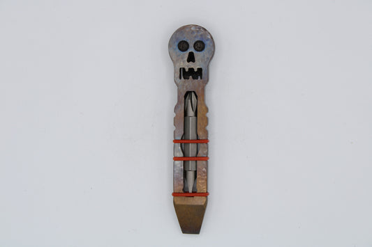 Teale Designs Tools Stainless Skull Pry  - Hammer Flamed