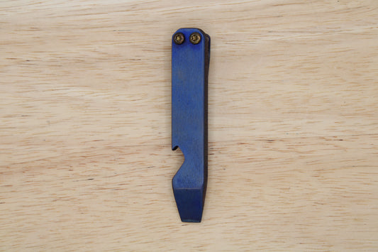 Teale Designs Tools Stocky Titanium Pocket Pry Bar - Blue