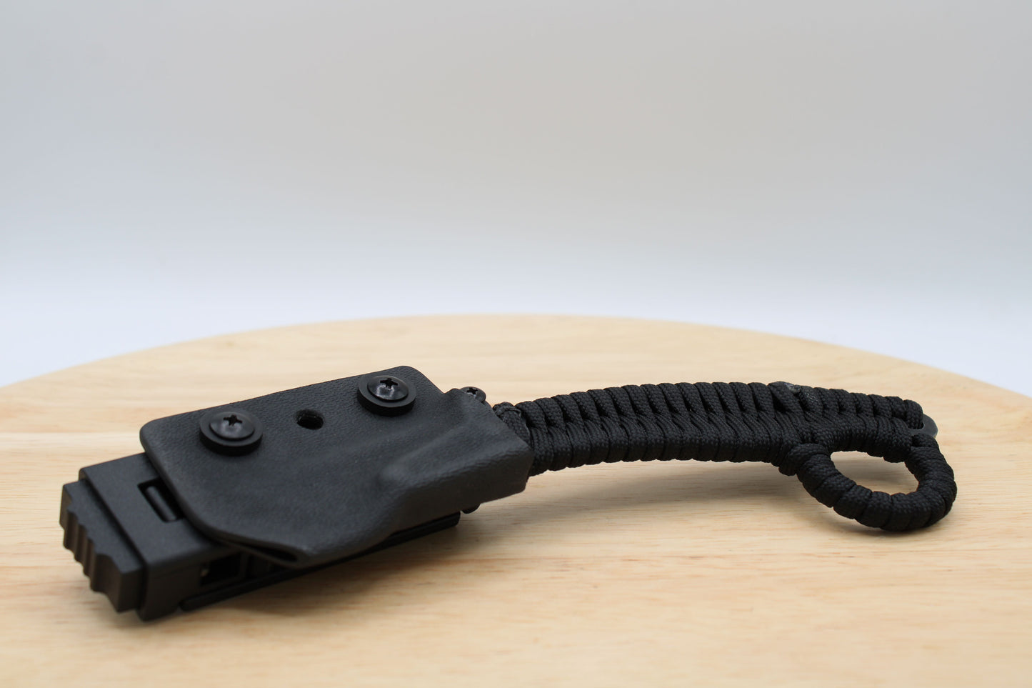 TD Tools Pikal Para-K.U.K Black/Black Oxide - Fixed Blade Paracord Karambit Utility Knife Kydex Sheath