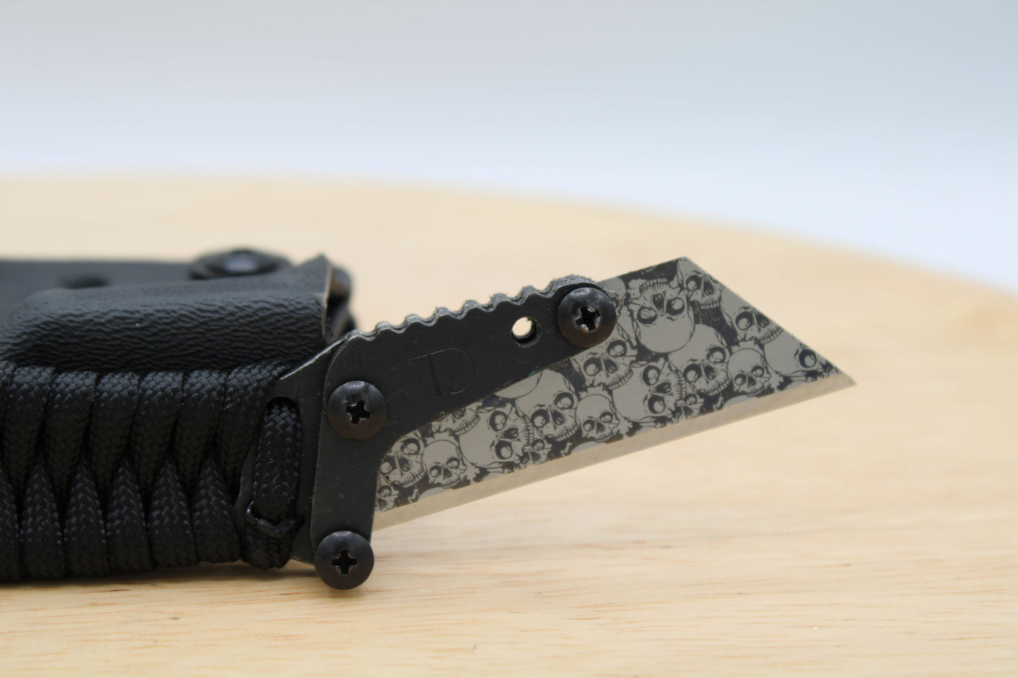 TD Tools Pikal Para-K.U.K Black/Black Oxide - Fixed Blade Paracord Karambit Utility Knife Kydex Sheath