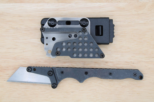 TD Tools Slim Fixed Utility Knife - Black Oxide